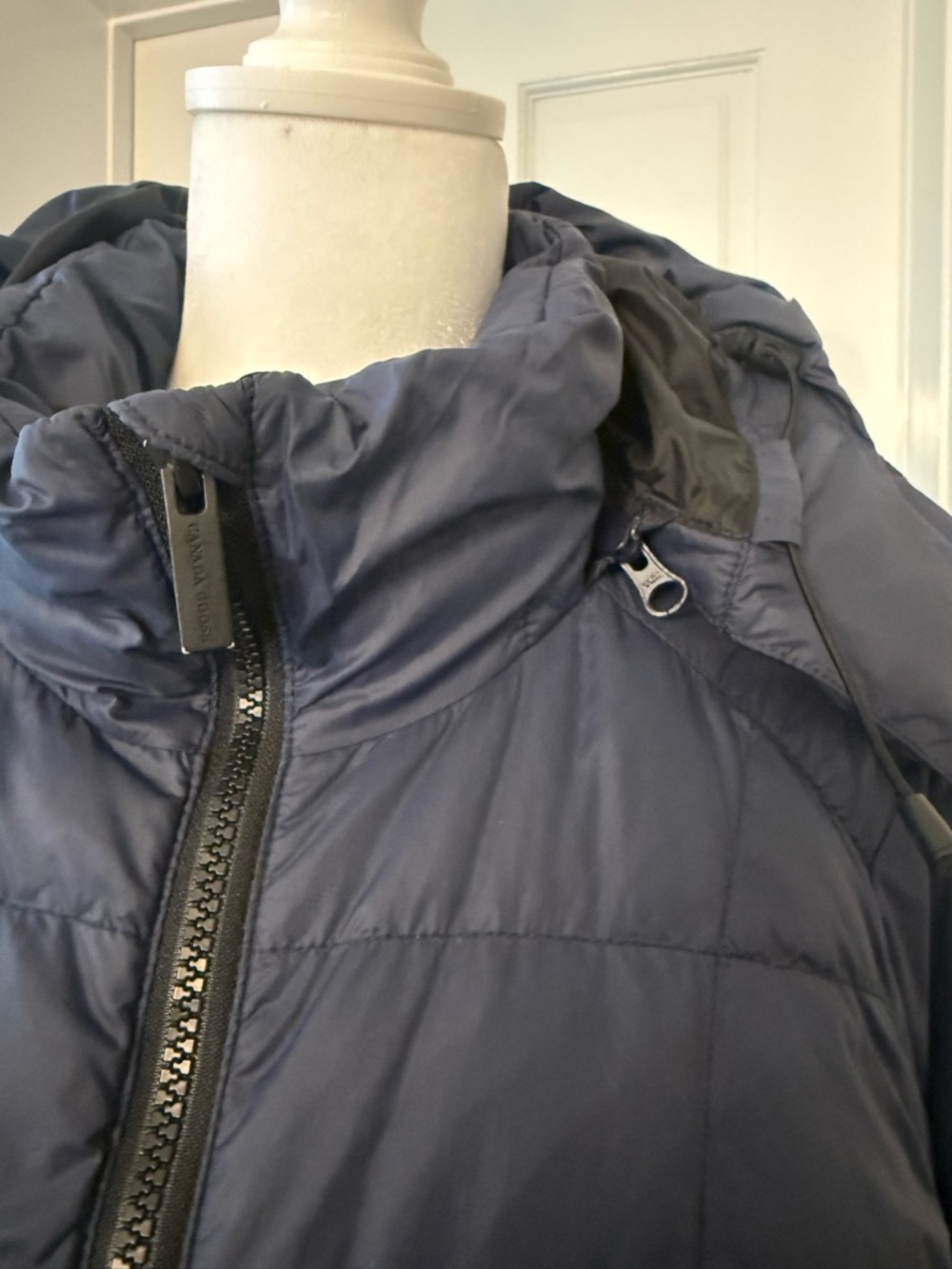 Canada Goose Navy Ellison Hooded Packable Puffer Jacket - Picture 10 of 13